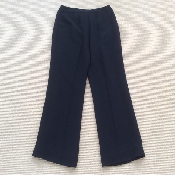 Albert Nipon Black Lined Wide Leg Pants - Size 8 - Picture 12 of 13